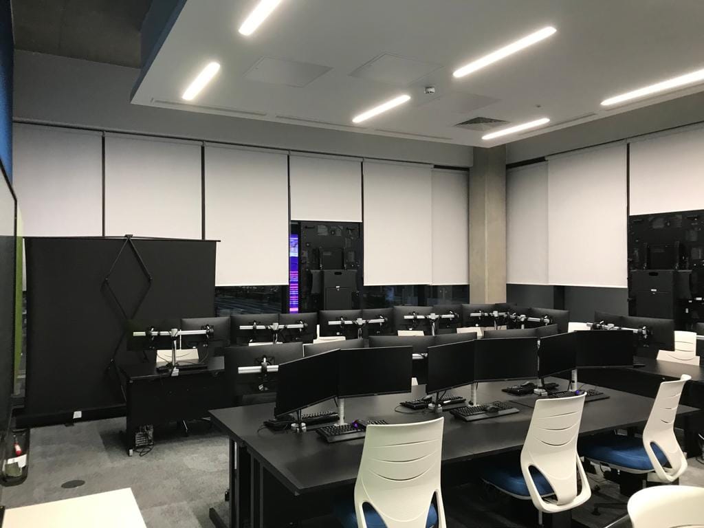 Roller Blinds in School Classroom